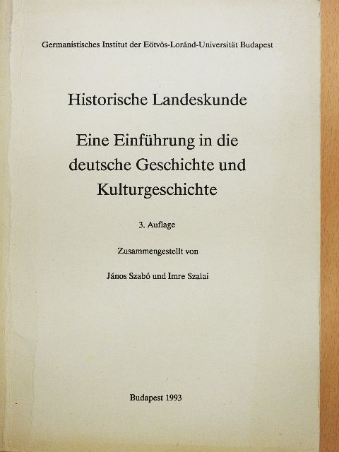 Historische Landeskunde [antikvár]