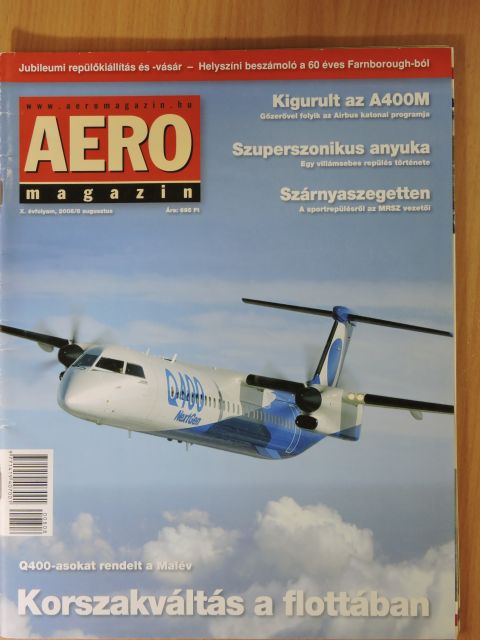 Aero Magazin 2008. augusztus [antikvár]