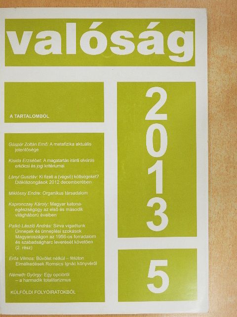 Erős Vilmos - Valóság 2013. május [antikvár]