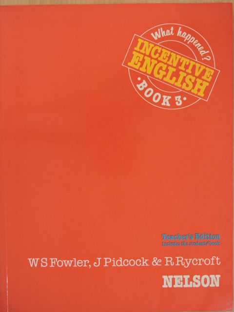 J. Pidcock - Incentive English - Book 3 - Teacher's Edition [antikvár]