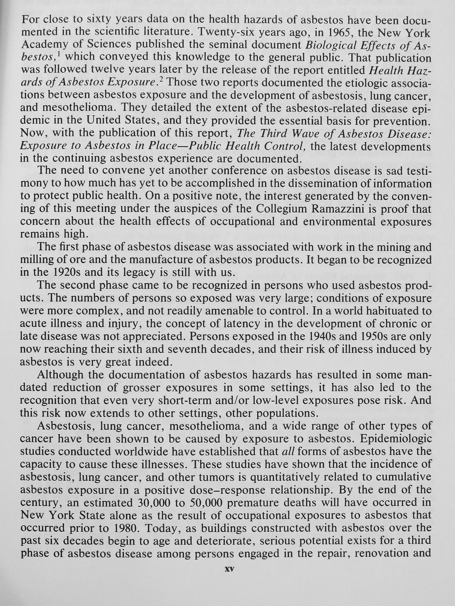 Herbert Seidman - The Third Wave of Asbestos Disease: Exposure to Asbestos in Place [antikvár]