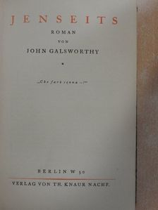 John Galsworthy - Jenseits [antikvár]