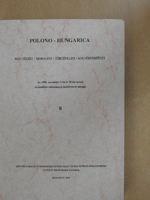Banczerowski Janusz - Polono-Hungarica 2000 [antikvár]