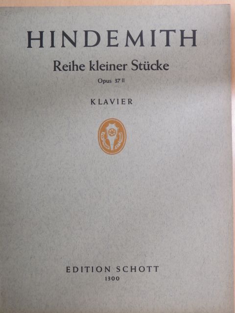 Paul Hindemith - Klaviermusik II. [antikvár]
