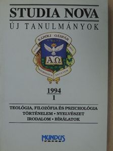 Biernaczky Szilárd - Studia Nova 1994/1 [antikvár]