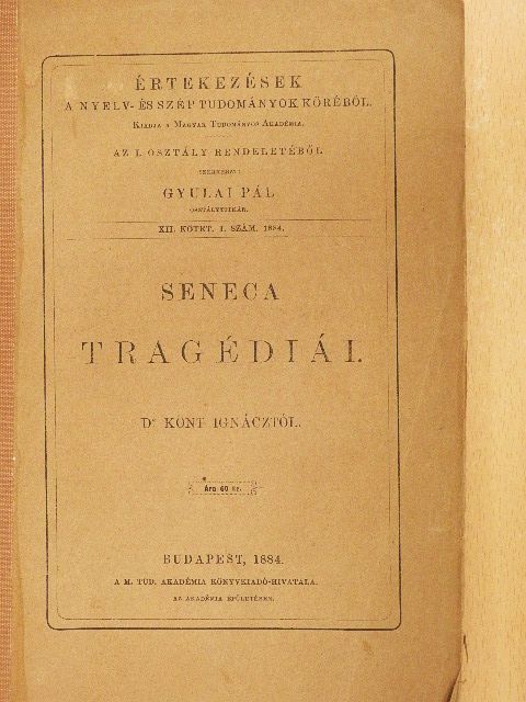 Lucius Annaeus Seneca - Seneca tragédiái [antikvár]