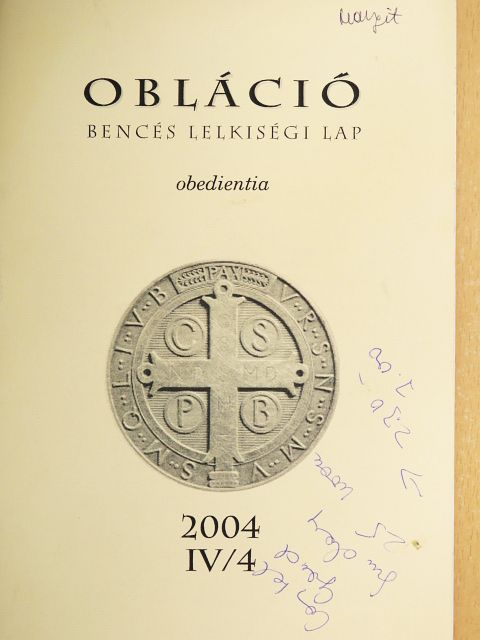 Dr. Borián Elréd - Obláció 2004. IV/4 [antikvár]