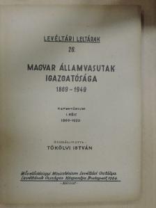 Magyar Államvasutak Igazgatósága 1869-1949 I. [antikvár]