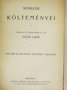 Friedrich Schiller - Schiller költeményei [antikvár]