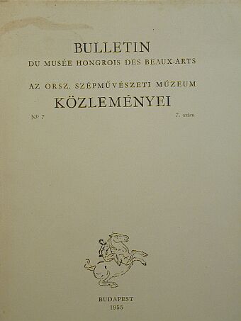 Balogh Jolán - Bulletin du Musée Hongrois des Beaux-Arts 7. [antikvár]