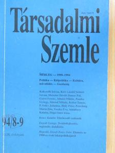 Almási Miklós - Társadalmi Szemle 1994. augusztus-szeptember [antikvár]