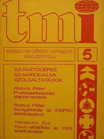 Roboz Péter - Számítógépes szakirodalmi szolgáltatások [antikvár]