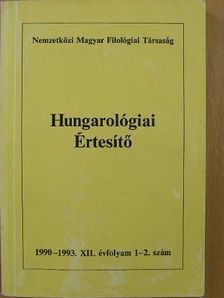 Hungarológiai Értesítő 1990-1993/1-2. [antikvár]