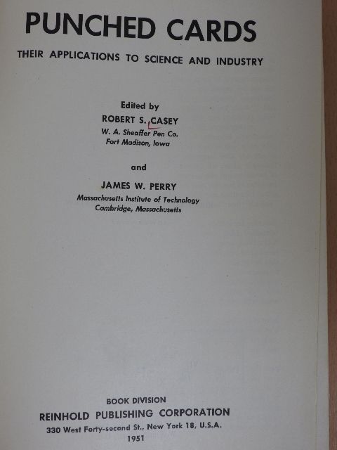 James W. Perry - Punched Cards [antikvár]
