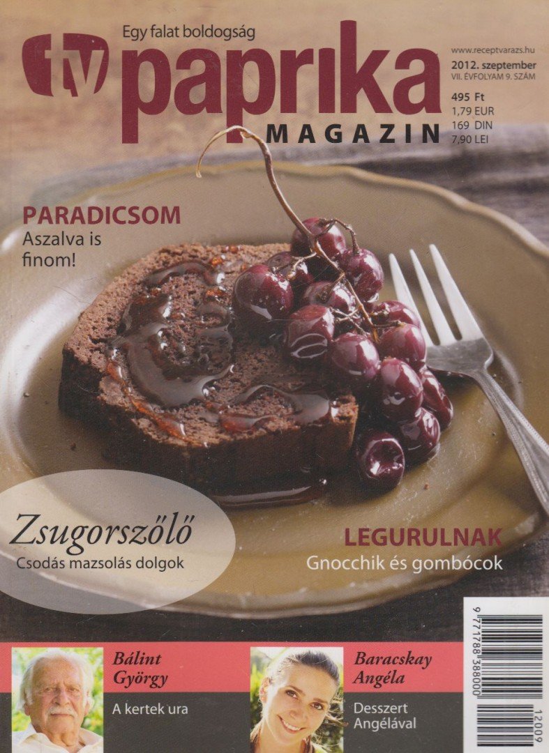 ZSIGMOND GÁBOR - TV paprika magazin 2012. szeptember [antikvár]