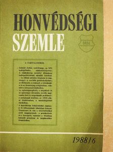 Bagi Zoltán - Honvédségi Szemle 1988. június [antikvár]