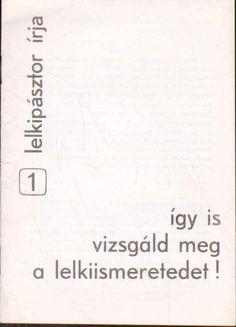 Így is vizsgáld meg a lelkiismeretedet! [antikvár]