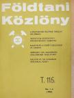 Bérczi István - Földtani Közlöny 1985/1-2. [antikvár]