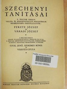 Széchenyi tanításai [antikvár]