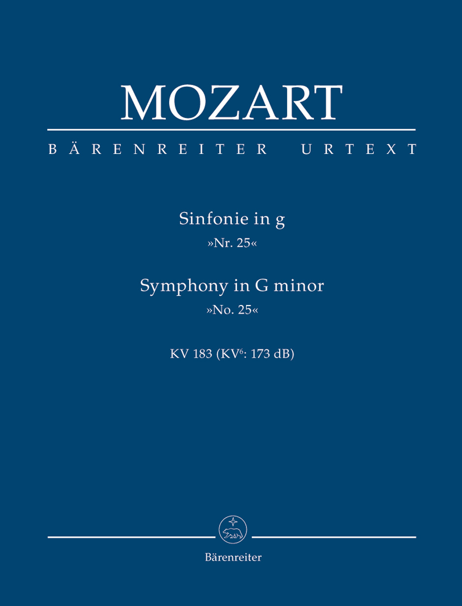 MOZART, W,A, - SINFONIE IN g "NR.25" KV.183 (KV6:173dB) URTEXT DER NEUEN MOZART-AUSGABE (H.BECK) TASCHENPARTITUR