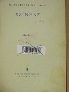 W. Somerset Maugham - Színház [antikvár]
