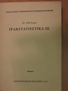 Dr. Iványi Tamás - Iparstatisztika III. [antikvár]