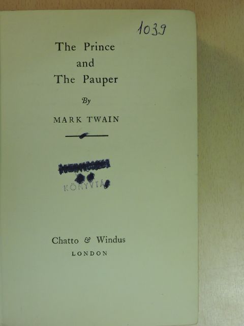 Mark Twain - The Prince and the Pauper [antikvár]