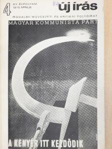 Csurka István - Új Írás 1975. április [antikvár]