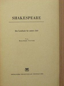 Jürgen Kuczynski - Shakespeare [antikvár]