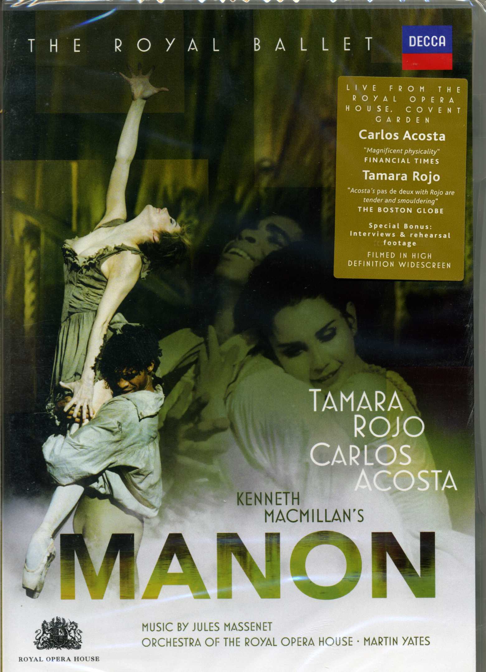 MASSENET, MacMILLAN - MANON 2DVD ROJO, ACOSTA, THE ROYAL BALLET, YATES