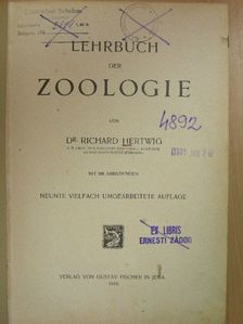 Dr. Richard Hertwig - Lehrbuch der Zoologie (rossz állapotú) [antikvár]