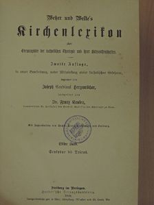 Wetzer und Welte's Kirchenlexikon 11. (gótbetűs) (töredék) [antikvár]
