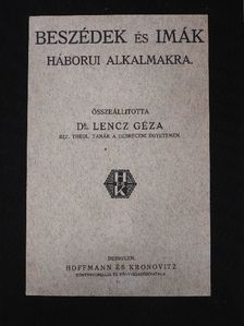 Andrássy Kálmán - Beszédek és imák háborui alkalmakra III. [antikvár]