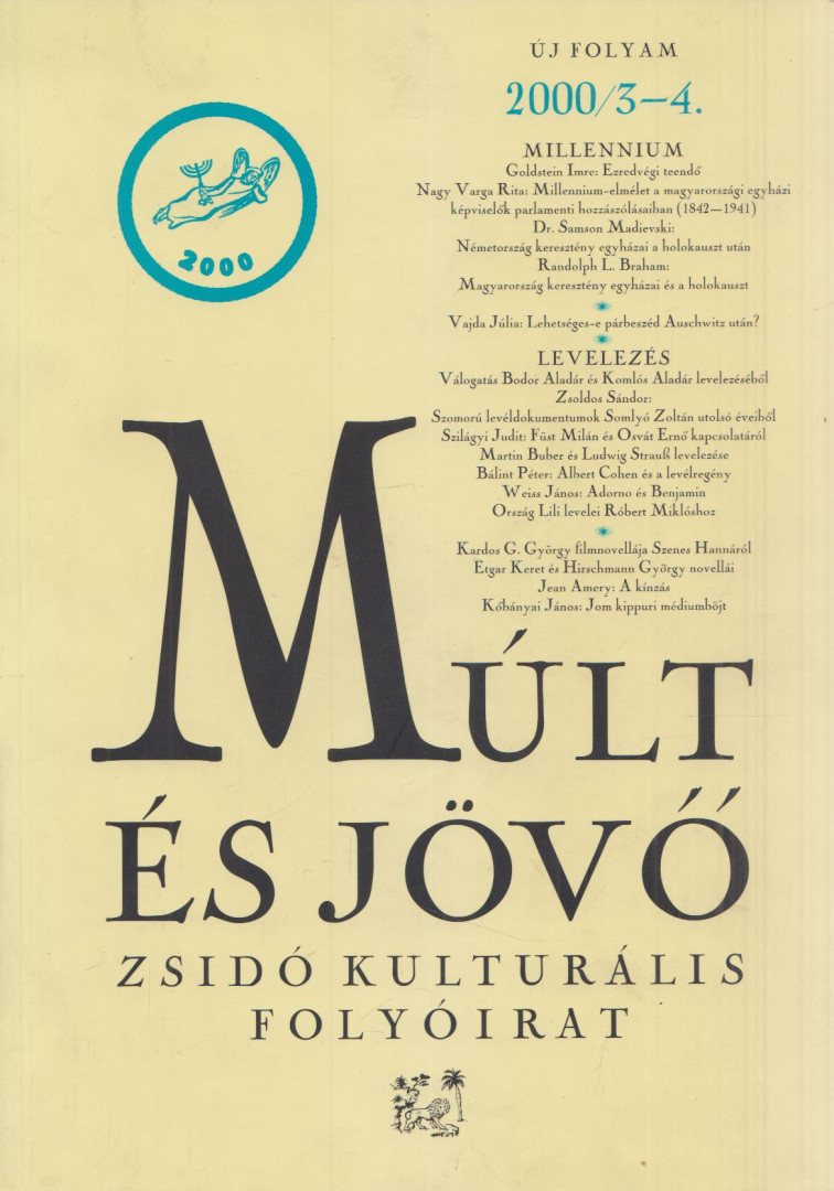 Múlt és jövő 2000/3-4. [antikvár]