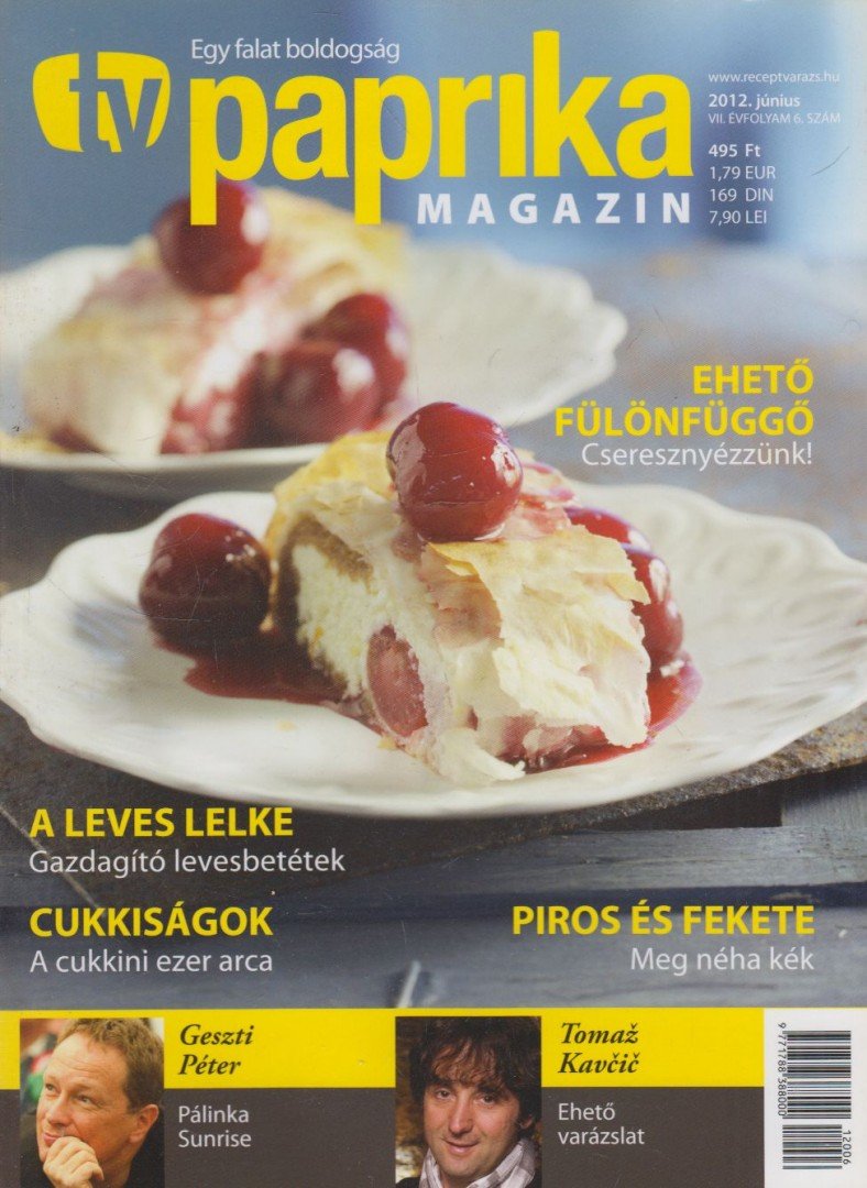 ZSIGMOND GÁBOR - TV paprika magazin 2012. június [antikvár]