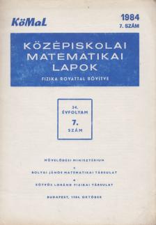 Fried Ervinné - Középiskolai matematikai lapok 1984/7. szám [antikvár]