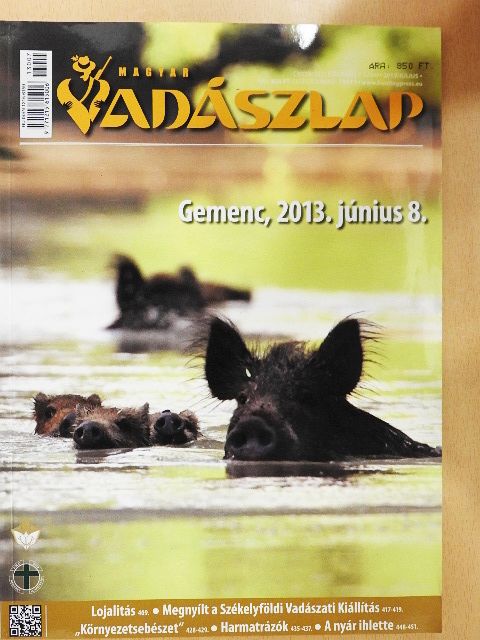 Földvári Attila - Magyar Vadászlap 2013. július [antikvár]