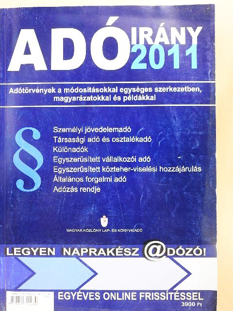 Dr. Orosz Mária - Adóirány 2011 [antikvár]