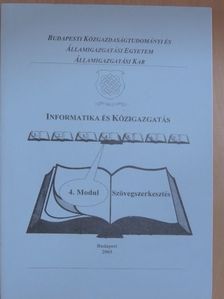 Dr. Orbán Anna - Informatika és közigazgatás 4. modul [antikvár]