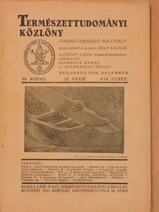 Bogdánfy Ö. - Természettudományi Közlöny 1926. december [antikvár]