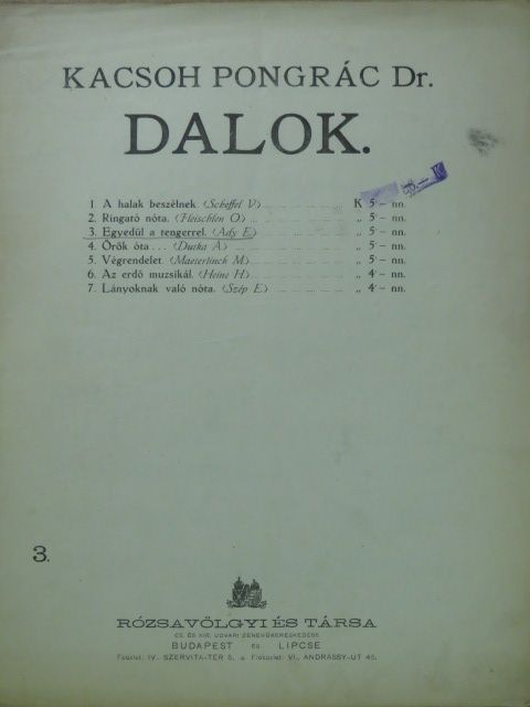 Ady Endre - Dalok 3. [antikvár]