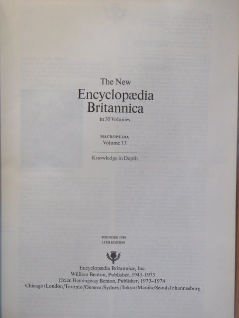 The New Encyclopaedia Britannica in 30 Volumes - Macropaedia 13 [antikvár]