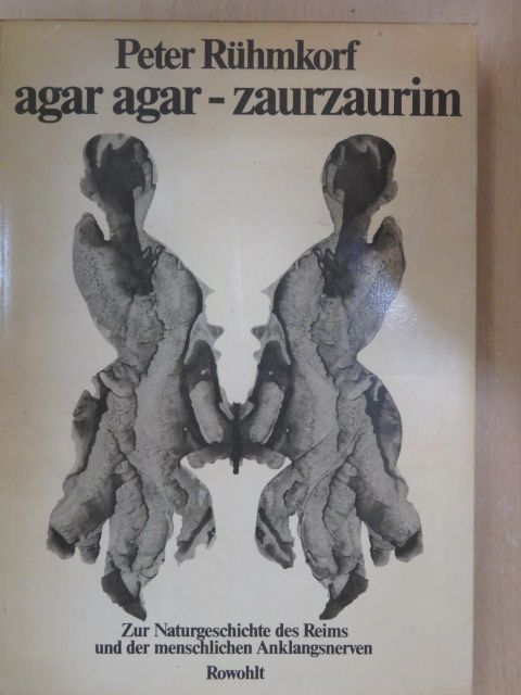 Peter Rühmkorf - agar agar - zaurzaurim [antikvár]