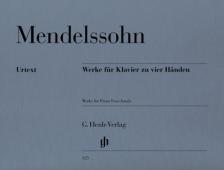 MENDELSSOHN - WERKE FÜR KLAVIER ZU VIER HAENDEN URTEXT (HEINEMANN/GROETHUYSEN)