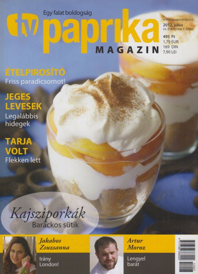ZSIGMOND GÁBOR - TV paprika magazin 2012. július [antikvár]