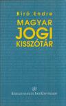 BÍRÓ ENDRE - Magyar jogi kisszótár [antikvár]