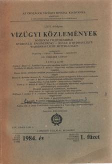 Dr. Stelczer Károly szerk. - Vízügyi közlemények 1984. 1. füzet [antikvár]