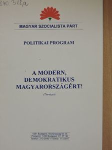 A modern, demokratikus Magyarországért! [antikvár]
