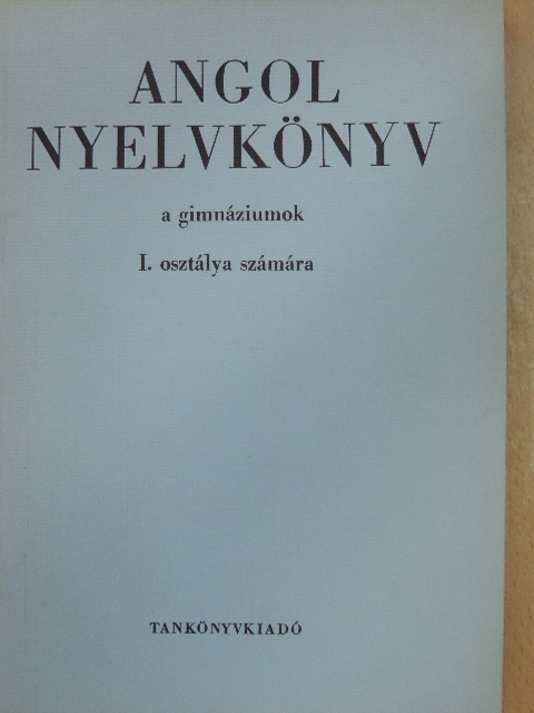 Buday László - Angol nyelvkönyv I. [antikvár]